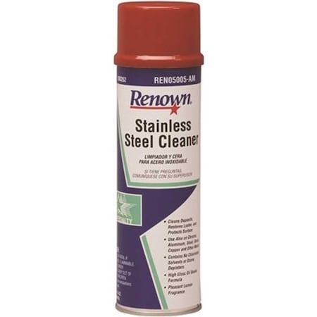 Renown 15 oz. Oil Based Aerosol Stainless Steel Cleaner REN05005-AM